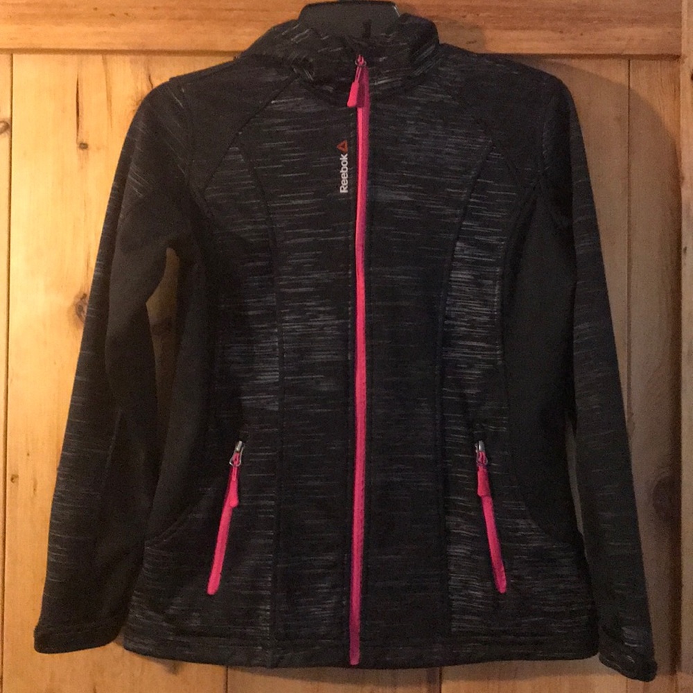 Girls Black Reebok Jacket - Sz 14/16